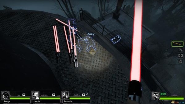 星际战甲战甲近战武器会一直发光是什么mod？求生之路2发光武器mod