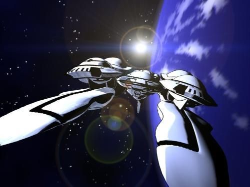 求一部动漫名称,应该是90年代的宇宙战机类,宇宙飞船好像是某个女的化身？太空刑警关卡武器