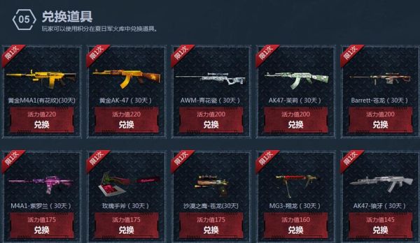 cf清刚碎片要多少个？cf8月武器换购价格