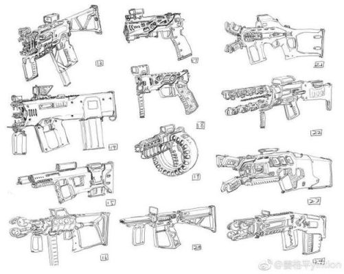 如何画出武器？（手绘未来武器）
