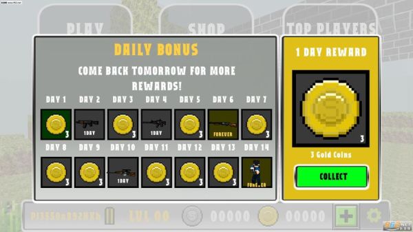 Pixel Gun 3D里如何刷金币？（pixelgun武器装）