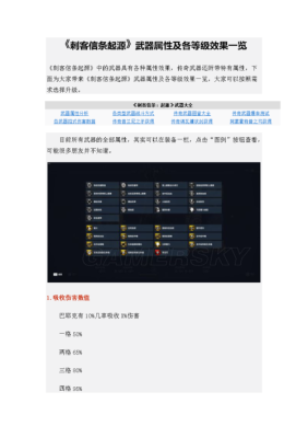 武器怎么分等级？（武器等级划分）