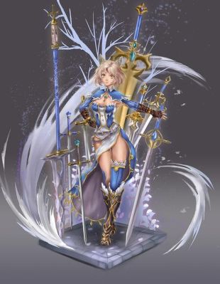 问下有个动漫人物手拿十字架武器的是什么动漫？（动漫人物的武器）