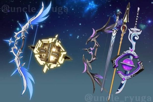 原神所有四星武器？（最终幻想14极水神武器）