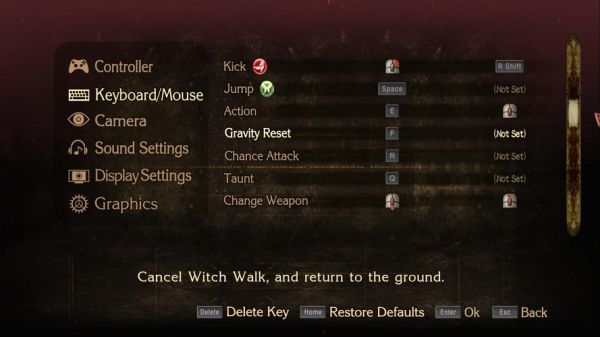 猎天使魔女pc版怎么初始化按键？（猎天使魔女怎么换武器）