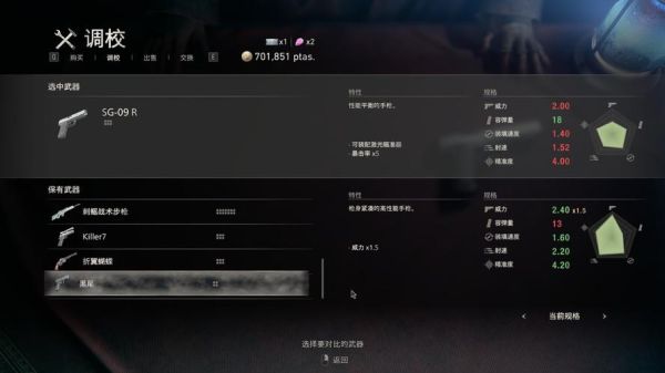 生化危机4各武器极限属性？（生化危机4武器伤害值）