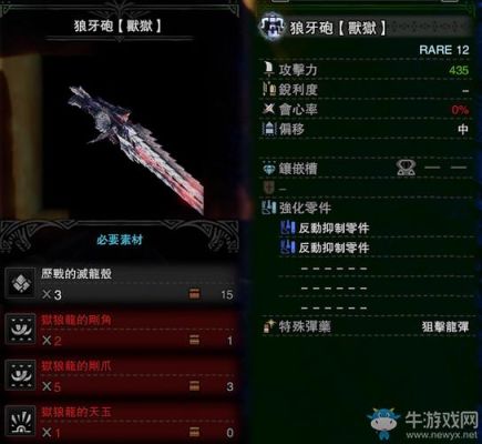 狱狼龙重弩幻化怎么解锁？（狱狼龙武器）