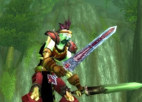 wow什么单手武器附魔是红色的？（wow蓝色的单手武器）