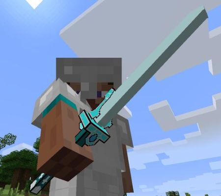mc如何把武器名字改成蓝色？（我的世界蓝色武器）