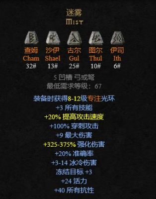 暗黑破坏神2法师衣服符文之语？（暗黑2法师武器符文之语）