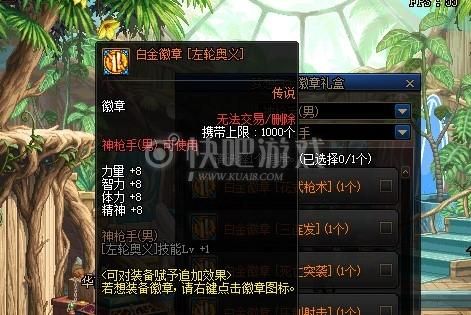 漫游枪手白金徽章选哪个技能好？（dnf漫游枪手用什么武器）