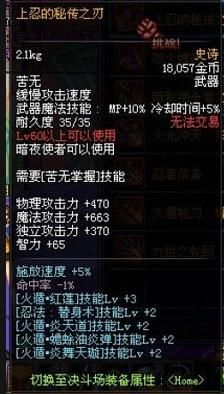 dnf忍者武器用哪个好？（dnf忍者60武器）