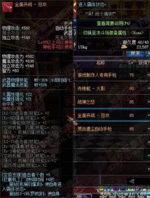 Dnf85男大枪用哪个ss武器最给力？（dnf85大枪用什么武器好）