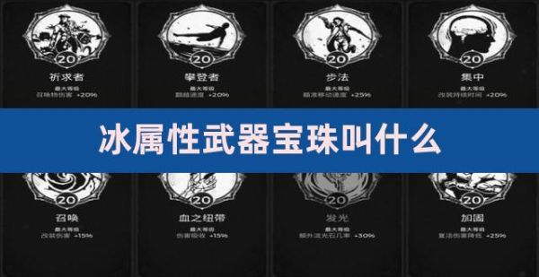 110版本武器冰属性攻击宝珠有哪些？（武器附魔冰属性）