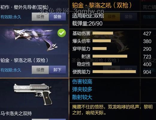 枪神纪双枪武器排名？（枪神纪导弹最强武器）