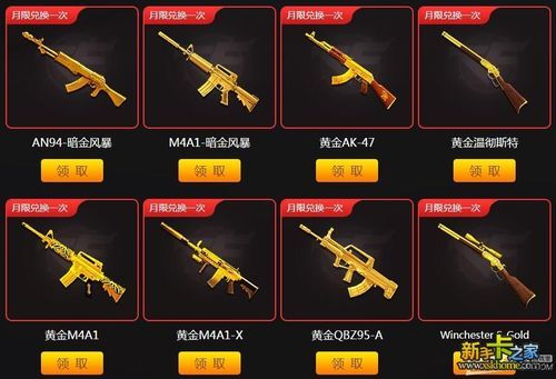 cf端游黄金武器怎么获得？（穿越火线黄金武器）