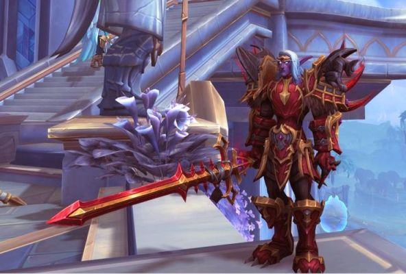 魔兽世界战士幻化哪个种族好看？（魔兽世界武器战士幻化）