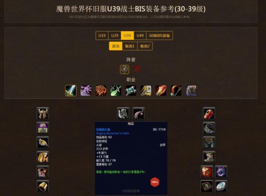 请问u39猎人战场装备以及出处，能有附魔和药剂更好？（u39武器排行）