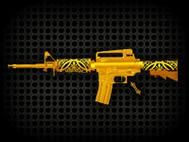 cf四大神兽武器带的属性？（cf英雄武器黄金M4A1）