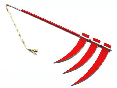 动漫中能发出风刃的武器？（火影忍者玩具武器飞断的大型镰刀）