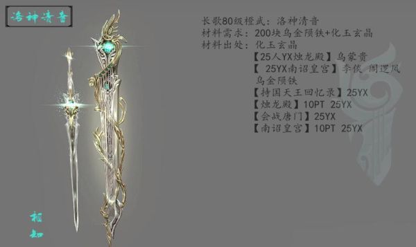长歌未竟出自于哪里？（长歌武器外观出处）