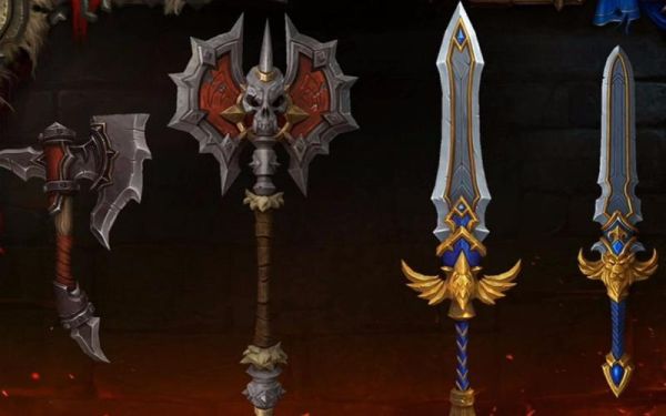 魔兽世界PVP战士武器系长柄武器，剑，斧专精哪个更实用些？（魔兽世界战士可以拿长柄武器吗）