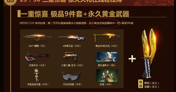 cfm龙鳞现在怎么得？（cf永久黄金武器龙鳞）