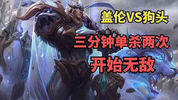 英雄联盟，狗头单挑盖伦和流浪怎么打？（后期流浪和武器单挑）