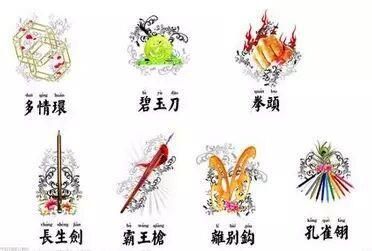 棋武士里面的七种武器？（绝地武士的武器）