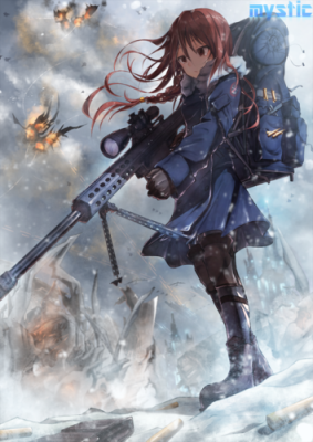 一个拿盾少女的动漫？（手执武器的动漫女孩）