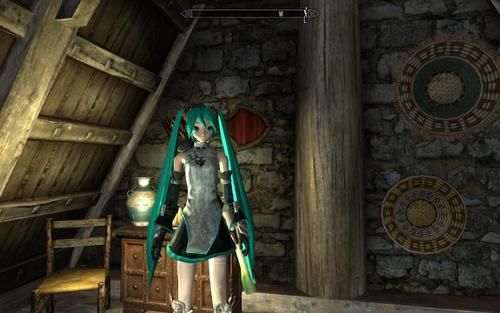 mmd是用什么制作？（上古卷轴5 初音衣服武器mod）