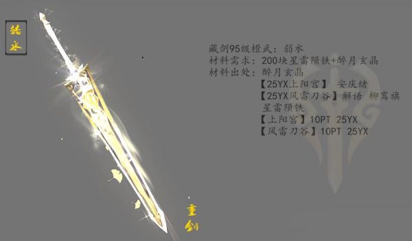 剑网三藏剑最强技能？（剑网三藏剑好看的武器）