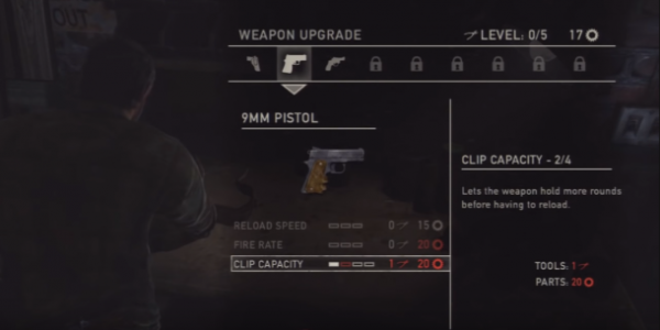 美国末日ps4制作武器升级怎么操作？（美国末日操作ps4换武器）