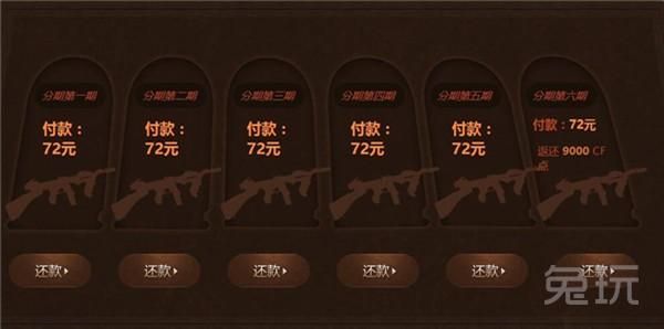 CF里的分期付款怎么还款？（cf英雄武器分期还款日）