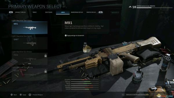 cod20武器一览？（使命召唤 现代战争 武器）