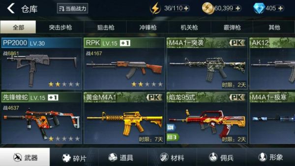 全民枪神s级武器排行？（全民枪王武器表）