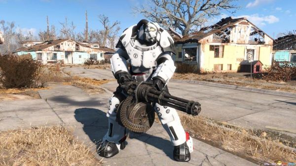 辐射4里的动力装甲怎么从敌人身上脱下？（装甲核心5 操作 换武器）