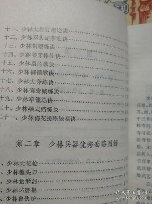 武术书籍之《少林十八般武艺》？（武器少林武僧特效视频）