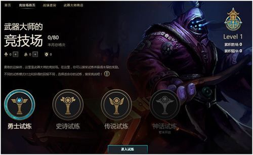 武器大师斗魂竞技场出装？（真人版武器大师）
