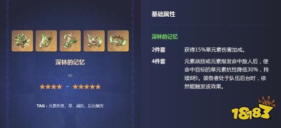 原神2.0版本草属性角色武器圣遗物搭配攻略18183？（草级武器）