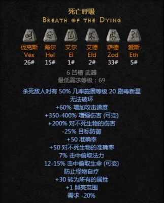暗黑2圣骑士武器符文之语？（暗黑2武器符文顺序）