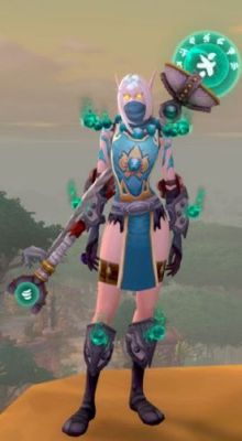 跪求这一套武僧血精灵女幻化皮甲的名称？（血精灵武器幻化大全）