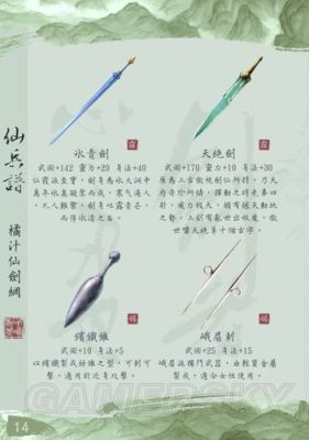 仙剑奇侠传2里的每个主角的武器和装备最强的是什么？（战神2所有武器图片大全）