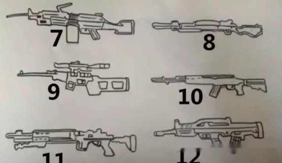 如何画出武器？（人画的简单武器图片）