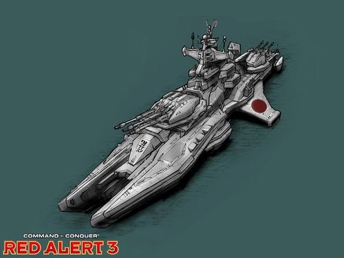 红色警戒3里的幕府将军战列舰相对于盟国航母和苏联无畏有什么优势？（红警盟国武器）