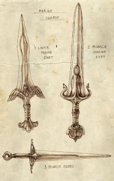 如何用纸做武器剑？（铅笔画武器大全大图）