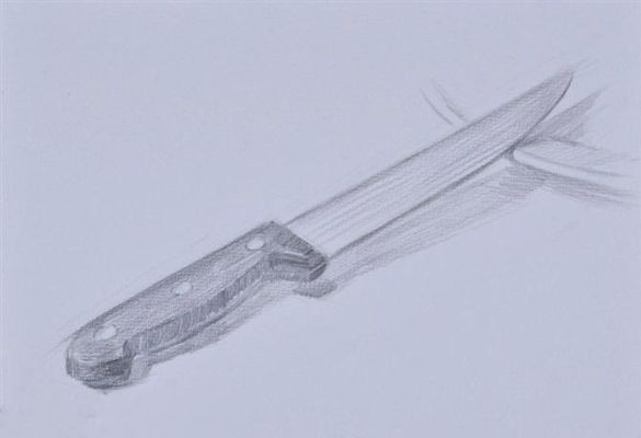 学素描要用到哪些工具？（武器刀素描图片大全）