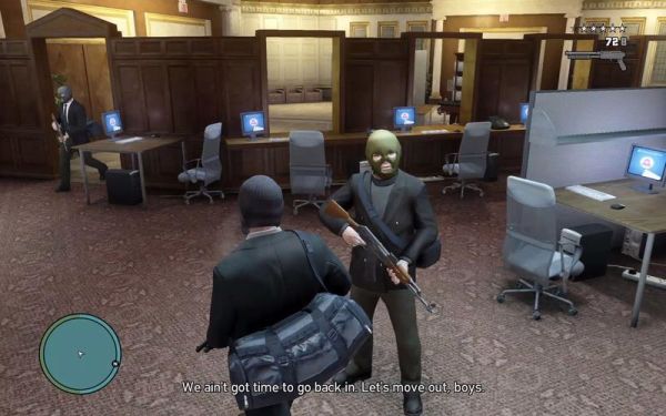 gta4怎么抢银行？（gta4抢武器）