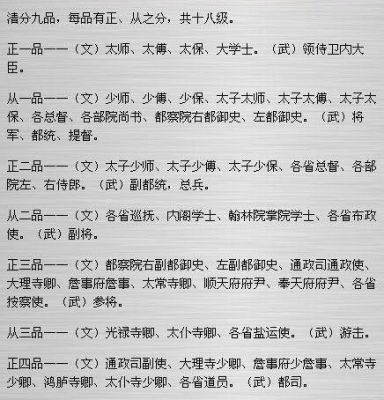 有没有介绍古代文武官员的地位,作用，职能的书？（天下三鬼墨太初武器）