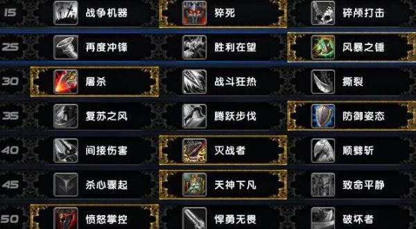 9.15战士天赋及盟约选择？（最新武器战士天赋加点图片）